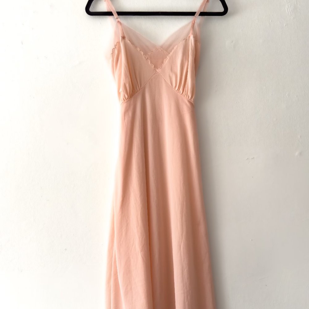 Vintage Luxite Pastel Pink Slip Dress